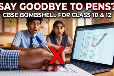 CBSE का गेम-चेंजिंग बदलाव: मार्किंग में पेन को अलविदा कहें? क्लास 10 और 12 के स्टूडेंट्स के लिए धमाकेदार डिजिटल अपडेट!
