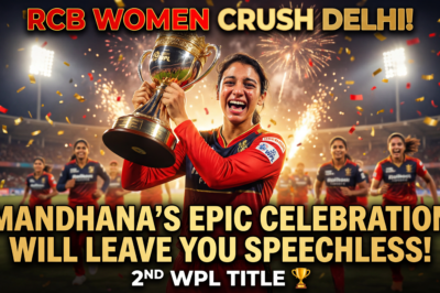 RCB विमेन ने दिल्ली कैपिटल्स को हराकर दूसरा WPL टाइटल जीता – स्मृति मंधाना का खुशी भरा सेलिब्रेशन हर किसी के दिल को छू गया!