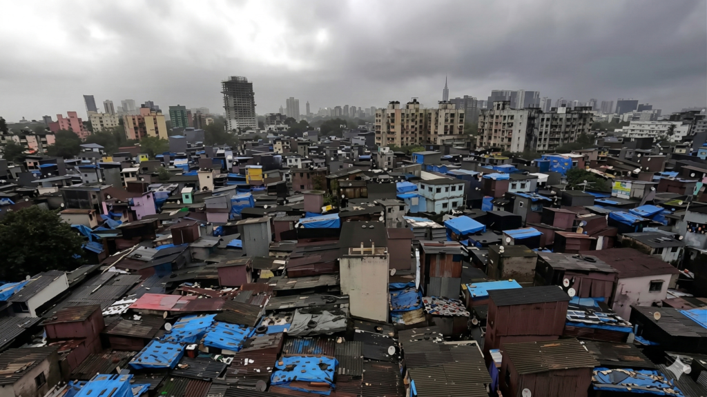 दिल्ली की झुग्गी बस्ती का दृश्य, जिसे रेखा सरकार की नई पुनर्वास नीति के तहत पक्के मकानों में बदला जाएगा