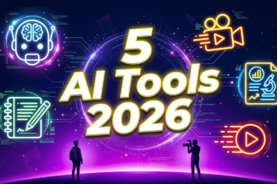 2026 में आने वाले 5 नए AI Tools जो छात्रों और Creators की ज़िंदगी आसान कर देंगे