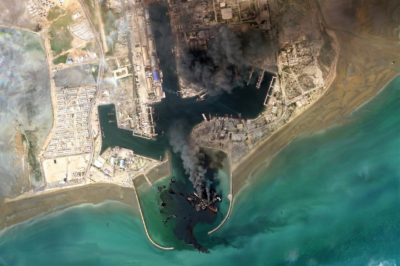 Satellite image से ईरान की नौसेना को हुई भारी क्षति का खुलासा