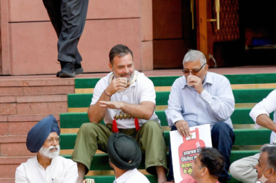 200 से अधिक हस्ताक्षरकर्ताओं ने संसद परिसर में राहुल गांधी के आचरण पर माफी की मांग की