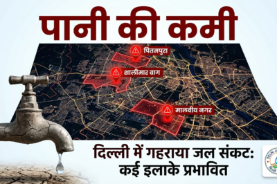 दिल्ली के इन इलाकों में होगी पानी की कमी — जल बोर्ड का अलर्ट