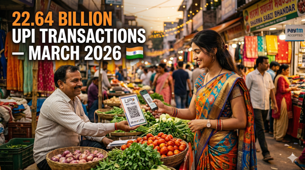 UPI ने तोड़ा रिकॉर्ड! मार्च 2026 में 22.64 अरब ट्रांजैक्शन — जानिए आपकी जिंदगी पर क्या पड़ा असर