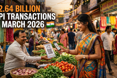 UPI ने तोड़ा रिकॉर्ड! मार्च 2026 में 22.64 अरब ट्रांजैक्शन — आम आदमी की जिंदगी बदल गई