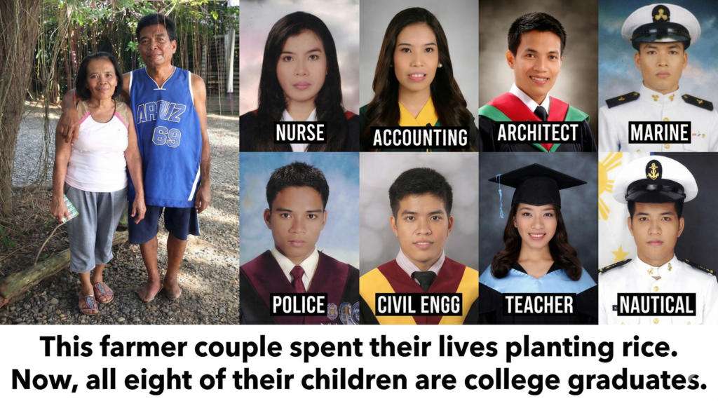 धान बोने वाले किसान दंपती की प्रेरक कहानी: 8 बच्चे, सभी कॉलेज ग्रेजुएट — जानिए कैसे बदली ज़िंदगी!